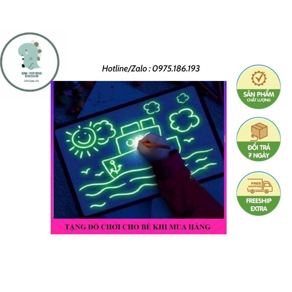 Đồ Chơi Trẻ Em, Bảng Led Huỳnh Quang, Bảng Viết Dạ Quang Phát Sáng, Bảng Vẽ Điện Tử Cho Bé Gái Bé Trai Thông Minh