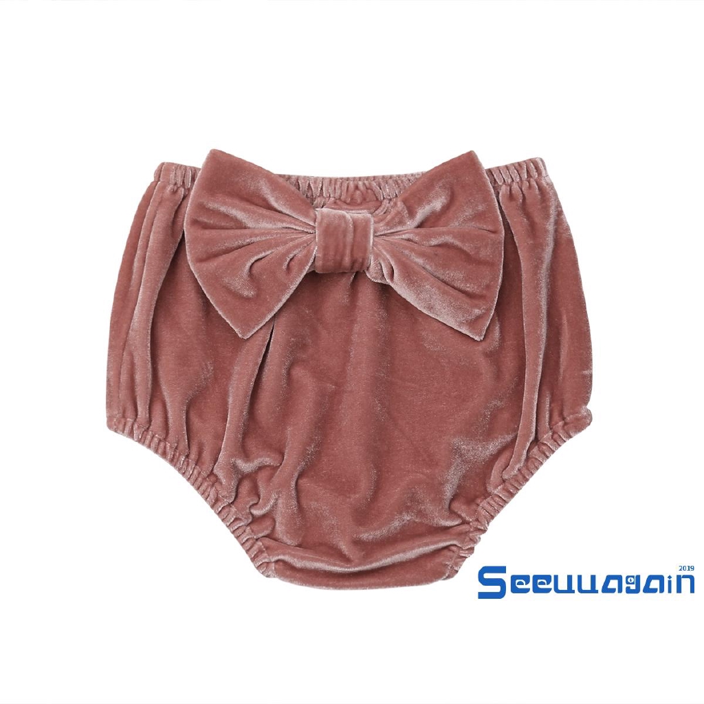 ❥☀✿SEENEW New Kids Baby Girl Velvet Bottoms Bloomer Shorts Diaper Cover Panties PP Pant
