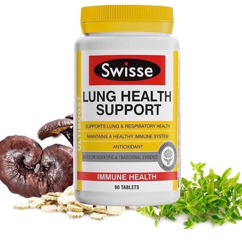 Viên Uống Bổ Phổi Thải Độc Phổi Úc - Swisse Lung Health Support 90 VIÊN - chemisthoise