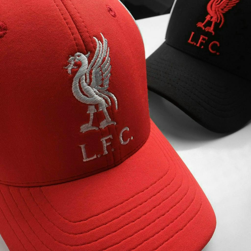 Mũ lưỡi trai đá banh CLB LIVERPOOL chuẩn VNXK Chất Cotton phối lưới thoáng mát Full Tem