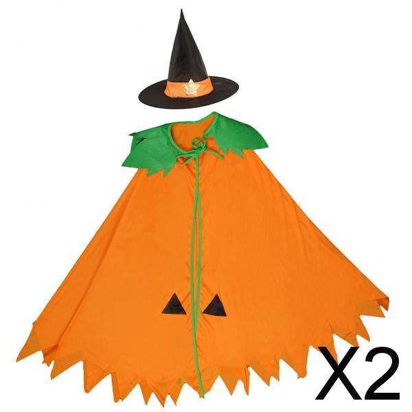 Set 2 áo choàng hóa trang bí ngô kèm nón cho bé
 | BigBuy360 - bigbuy360.vn