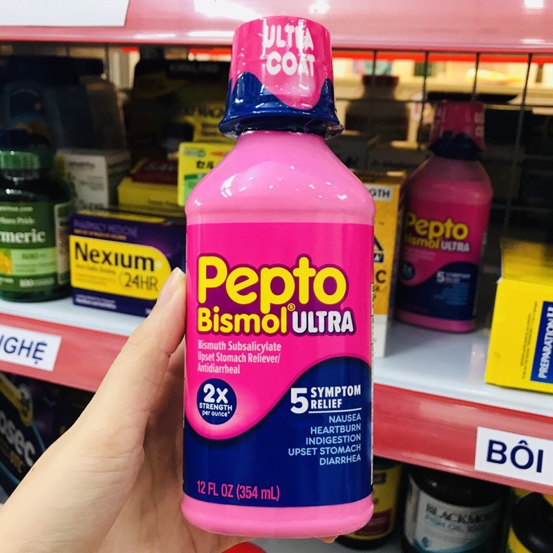 [Hàng Mỹ]  Siro tiêu hóa, dạ dày Pepto Bismol Ultra 354ml