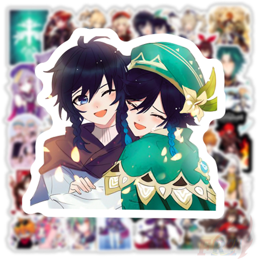 ❉ Genshin Impact - Series 03 Cartoon Games Stickers ❉ 50Pcs/Set DIY Fashion Luggage Laptop Skateboard Doodle Decals Stickers