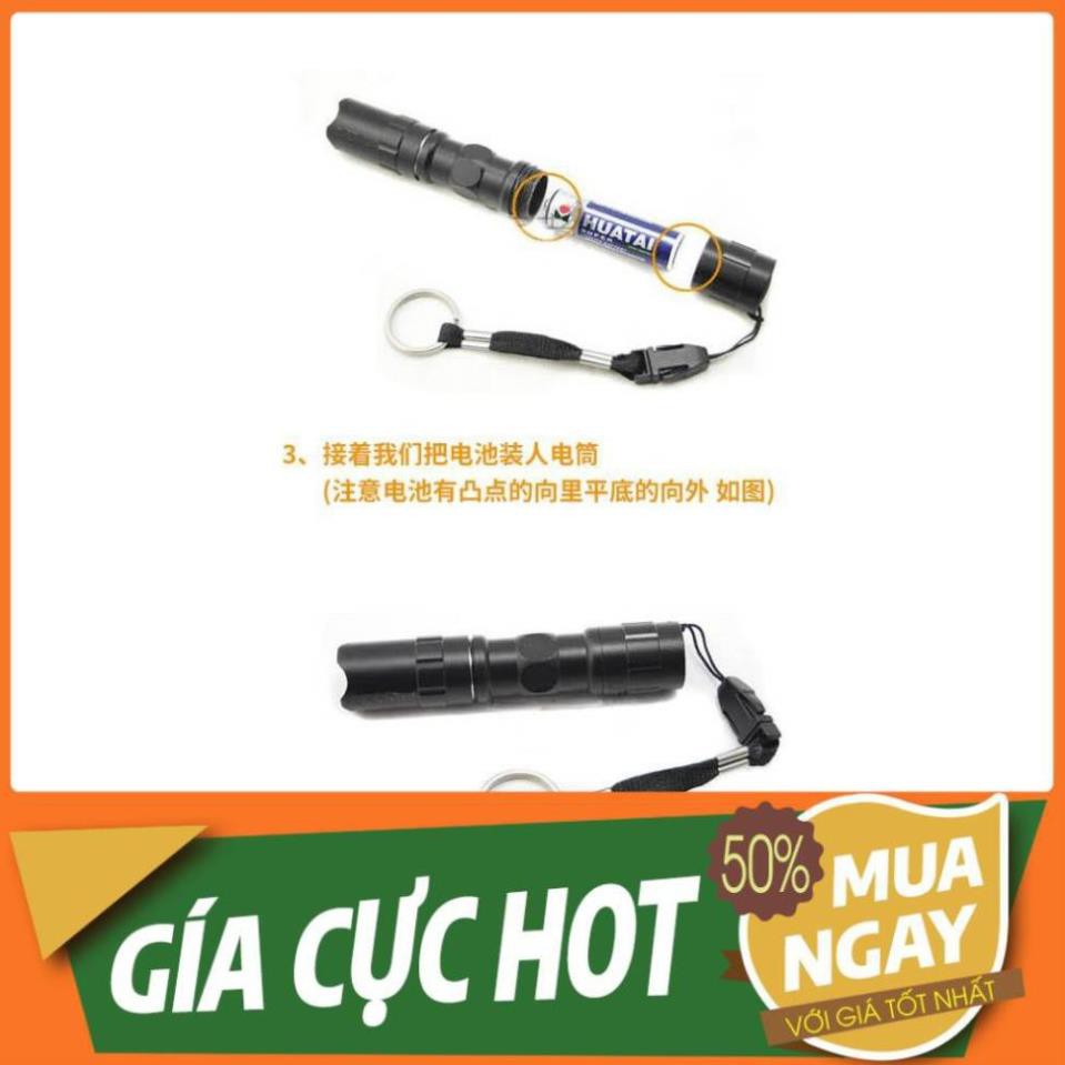 Đèn Pin Mini - Treo Móc Khóa - Hộp Kim Nhôm - Xử Dụng Pin Tiểu AA  - Hàng Có Sẵn Trong Kho