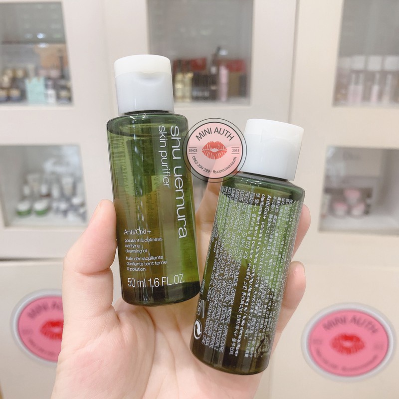 SIZE MINI 50ML - DẦU TẨY TRANG XANH SHU UEMURA ANTI/OXI POLLUTANT &amp; DULLNESS CLARIFYING CLEASING OIL 50ML - 8943