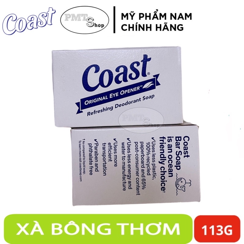Xà bông cục Coast 113g diệt khuẩn, khử mùi Classic Scent Refreshing Deodorant Soap