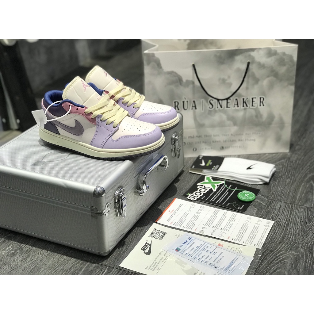 Siêu Phẩm Giày Thể Thao Sneaker J/D Pas/tel Tím Hồng new 2022 Thấp Cổ Cao Cấp Ảnh Thật +Freeship