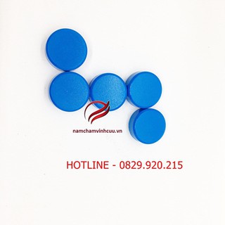 10 chiếc nam châm gắn bảng trơn nhỡ màu xanh nước biển