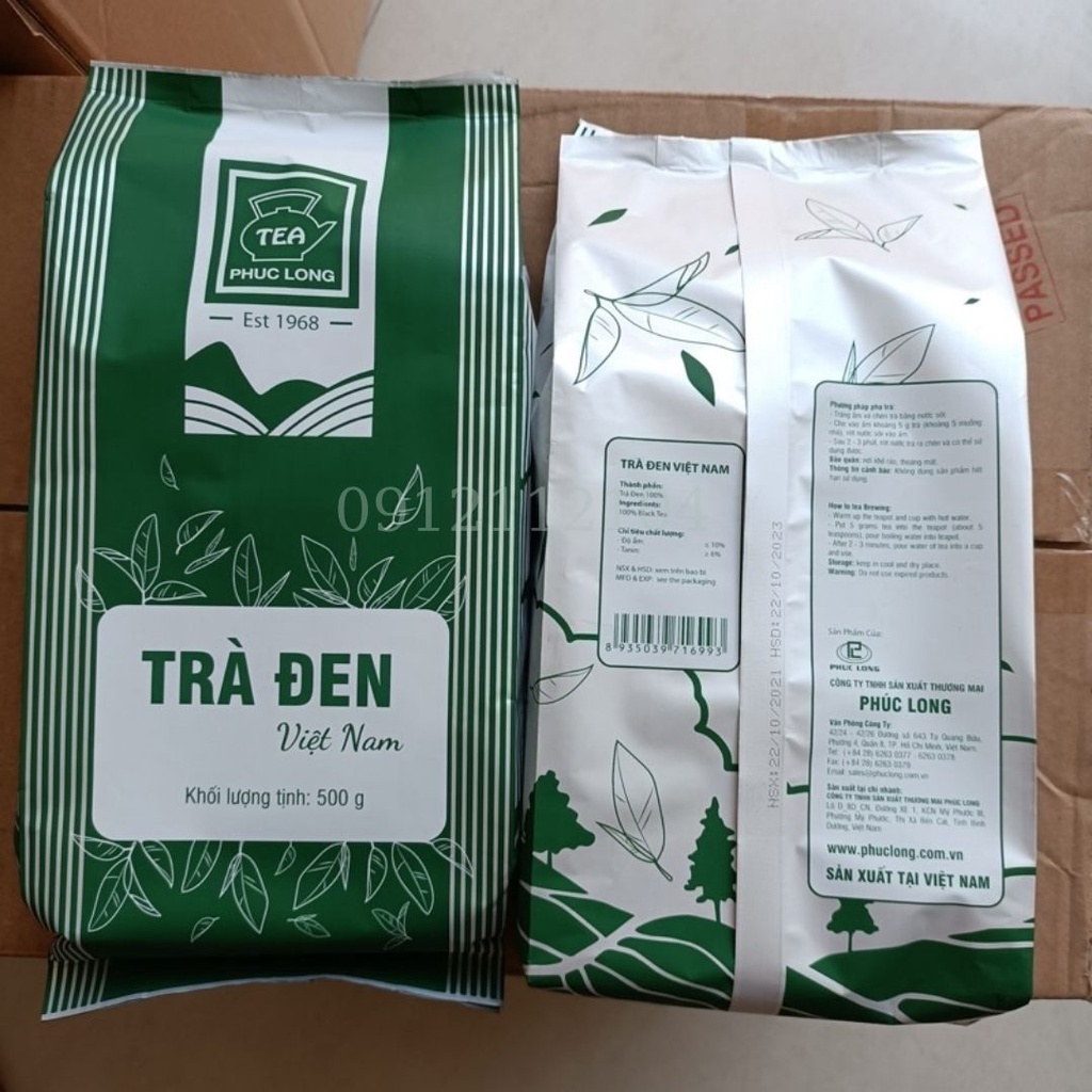 (HT) trà đen/trà đen phúc long 500g.nguyên liệu làm trà sữa