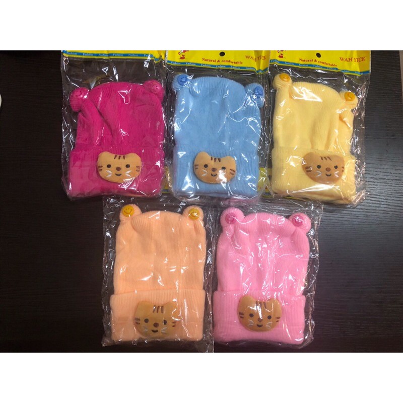 Mũ len sơ sinh, mũ len co giãn, len mềm cho bé