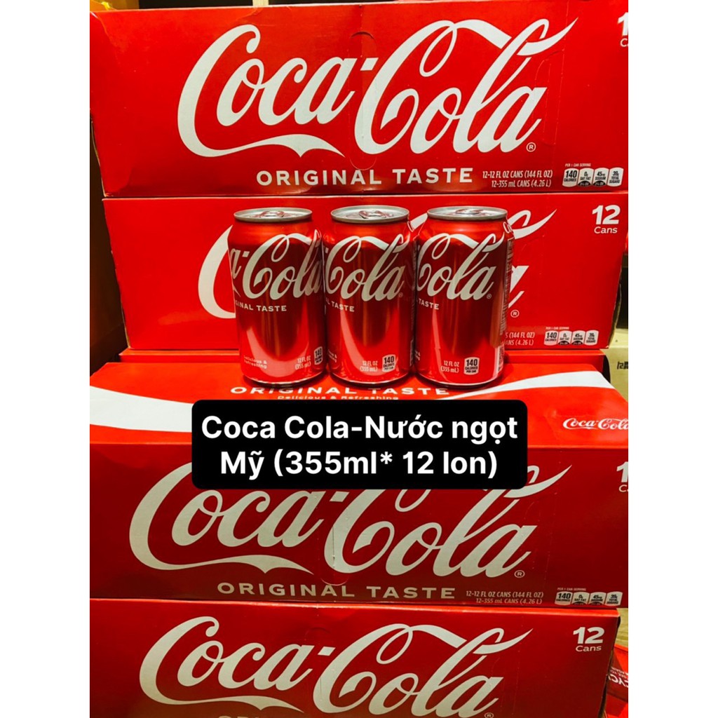 [HOT] Coca cherry , 7 Up, Xá Xị A&amp;W , Welchs Nho , Coca Cola Original Lon 355ml -  Mỹ