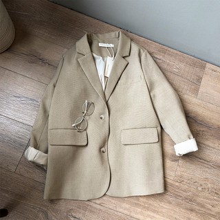 [ Ảnh Thật Có Sẵn ] Blazer Kẻ nhỏ, blazer cao cấp, Vest kẻ trơn