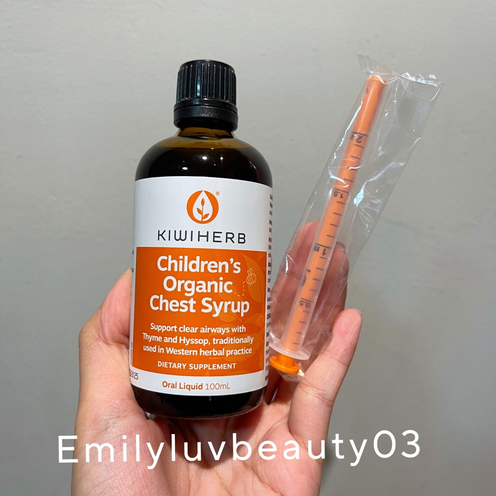 Siro giảm ho đờm Kiwiherb Children’s Organic Chest Serup New Zealand 100ml