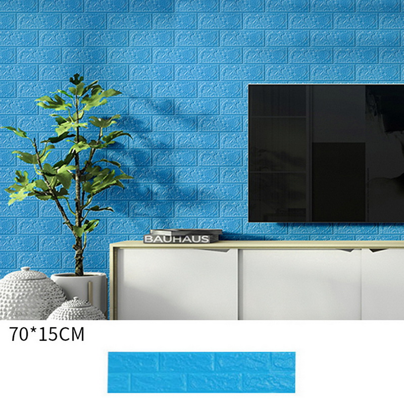 Miếng Dán Tường Giả Gạch 3d Màu Trắng Bằng Xốp Kích Thước 70x22.5cm 3.5mm