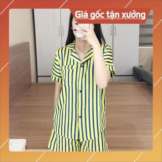 Bộ pijama lụa cao cấp cộc tay full size