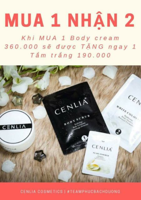 Kem body tặng tắm trắng