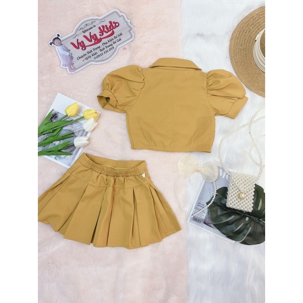 ⚡𝑭𝑹𝑬𝑬 𝑺𝑯𝑰𝑷⚡ Set bé gái, đồ bé gái, set vest bé gái chân váy thời trang VyVy Kids Fashion