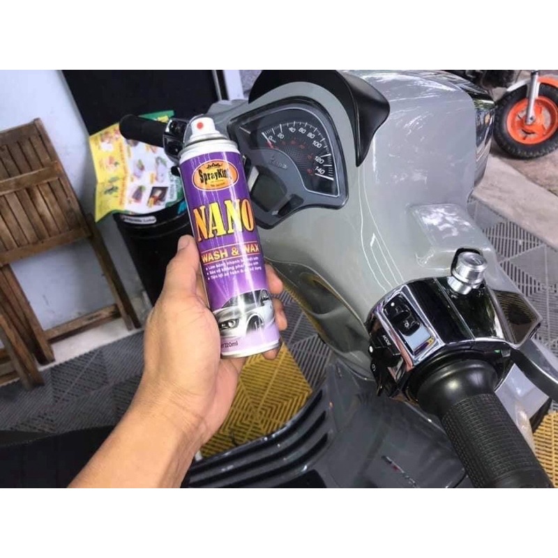 Sprayking Nano Xịt Phủ Bóng Dàn Áo Xe 200ml