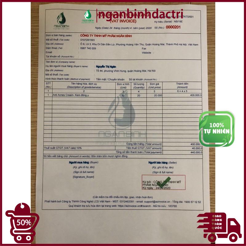 (Sỉ) Kem Đông Y Khử Mụn Ngân Bình, Kem Mụn Ngân Bình hết thâm sẹo, bọc mủ ẩn làm mờ vết thâm sẹo sau mụn