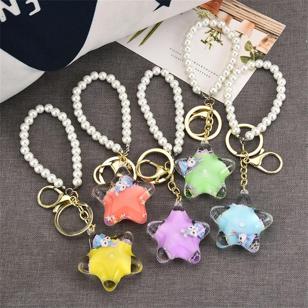 LANFY Stellalou Móc Chìa Khóa Trang Trí Nội Thất Hình Thỏ Chuyển Động Đặc Biệt Dành Cho Bạn Nữ