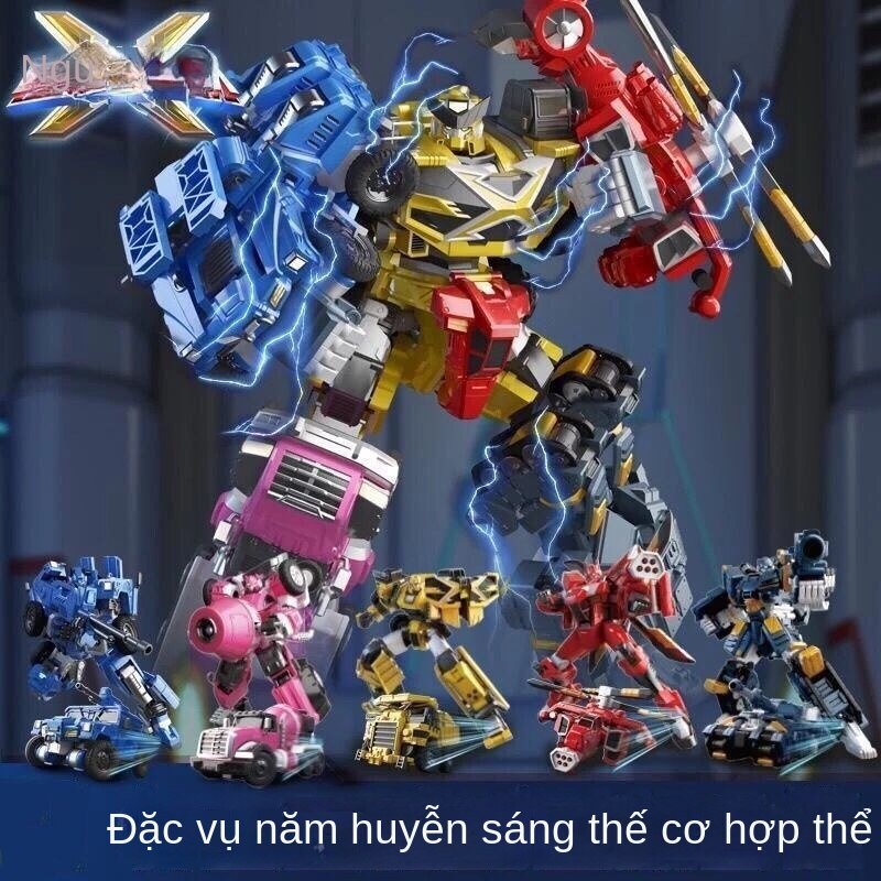 Đồ Chơi Rô Bốt Biến Hình Five Hyun X Mecha Phù Hợp Làm Quà Chất Lượng Cao Dành Cho Bé Trai