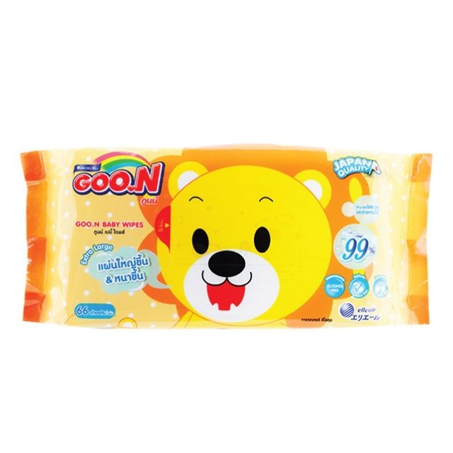 KHĂN ƯỚT KHÔNG MÙI THÁI LAN 66 TỜ