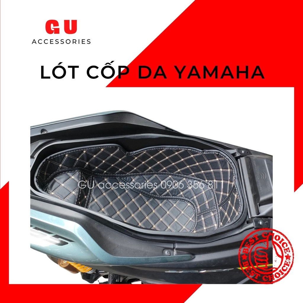 Lót cốp xe máy YAMAHA JANUS GRANDE NVX FREEGO S LATTE CUXI chất liệu da cao cấp hàng chính hãng GU