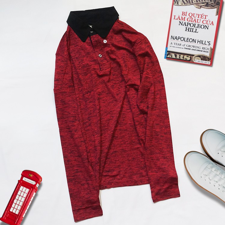 Áo Thun Nam Tay Dài Cổ Bẻ Phong Cách Lịch Lãm KATUSCO - A2051 | BigBuy360 - bigbuy360.vn