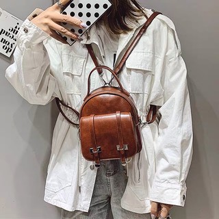 BALO MINI HÀN QUỐC BALO DA THỜI TRANG NỮ vINTAGE XINH XẮN