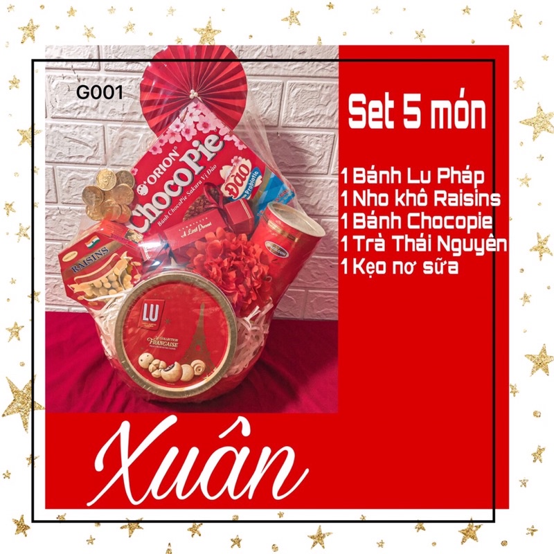 Giỏ quà tết 5 món | BigBuy360 - bigbuy360.vn