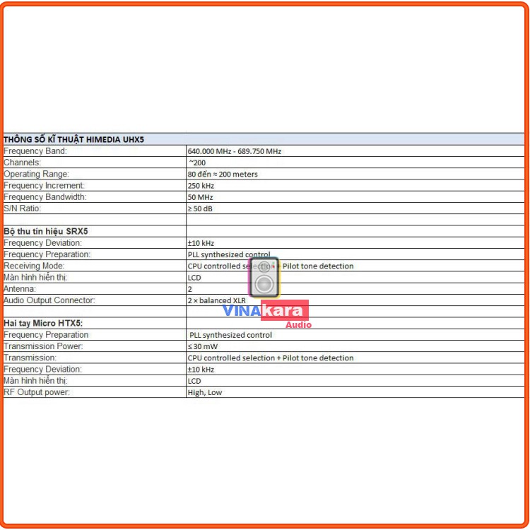 Micro không dây Himedia Home UHX5 Chính hãng