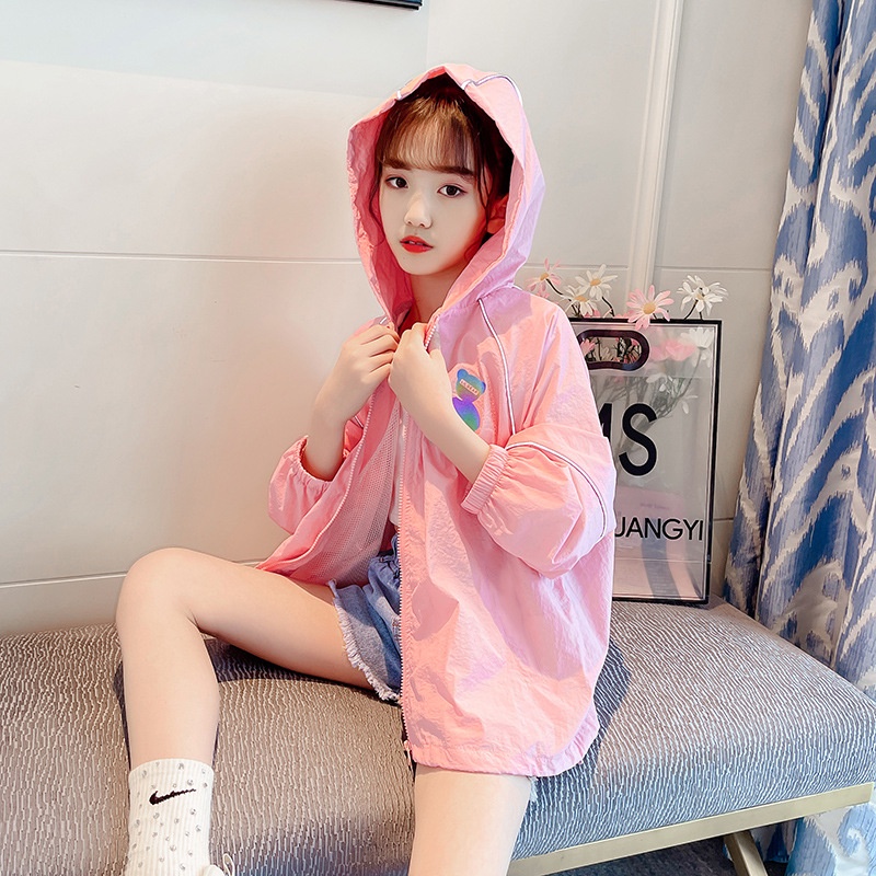 Áo Khoác Chống Nắng Mỏng Thoáng Khí Phong Cách Mới 2022 Cho Bé Gái