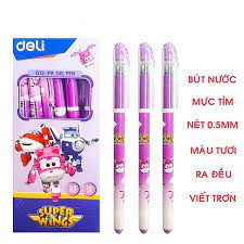 Bút gel đen / xanh DELI ngòi 0,5mm - Bút gel cao cấp - văn phòng phẩm - HOKAMI STORE