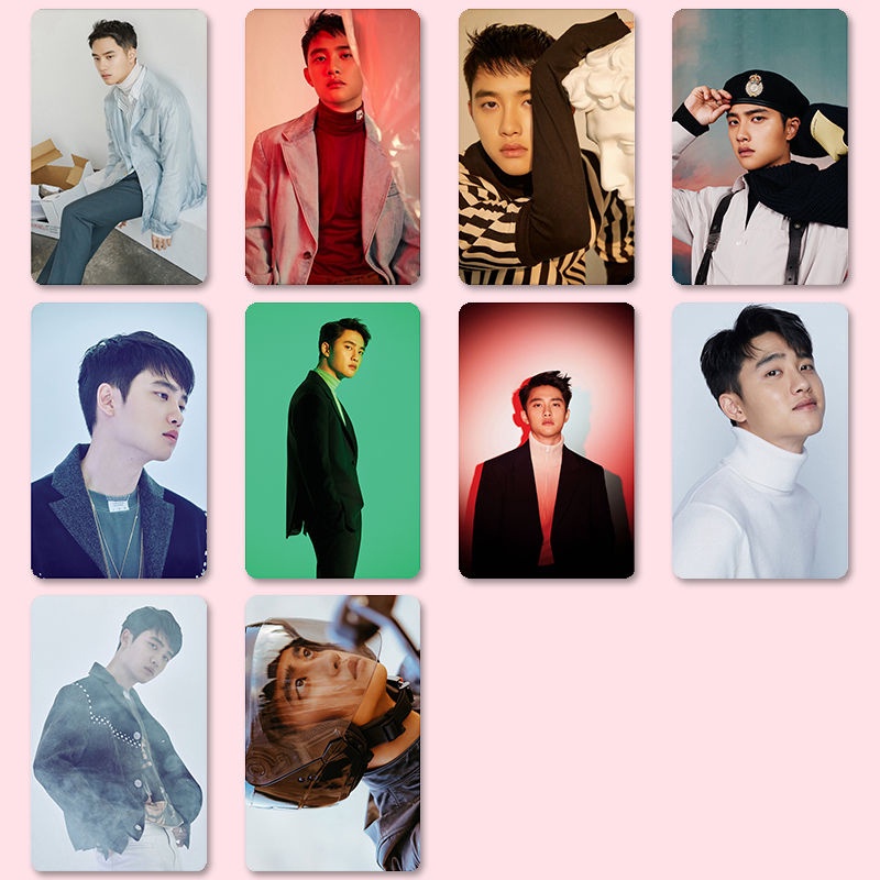 D.o. Nhãn dán thẻ, thẻ nhãn dán doh kyungsoo diy, exo, thẻ sưu tập, 10 cái / bộ, kpop