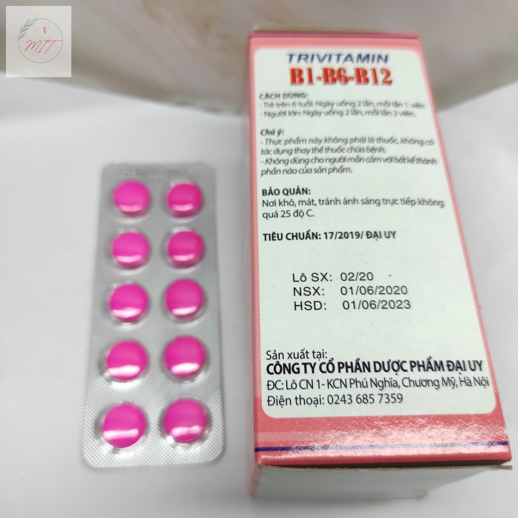 Trivitamin 3B - Bổ Sung Vitamin B1 - B6 - B12 Cho Cơ Thể
