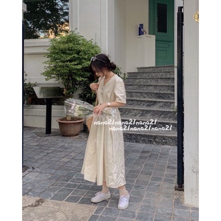 Váy thô dáng dài kiểu dáng hàn quốc cổ điển