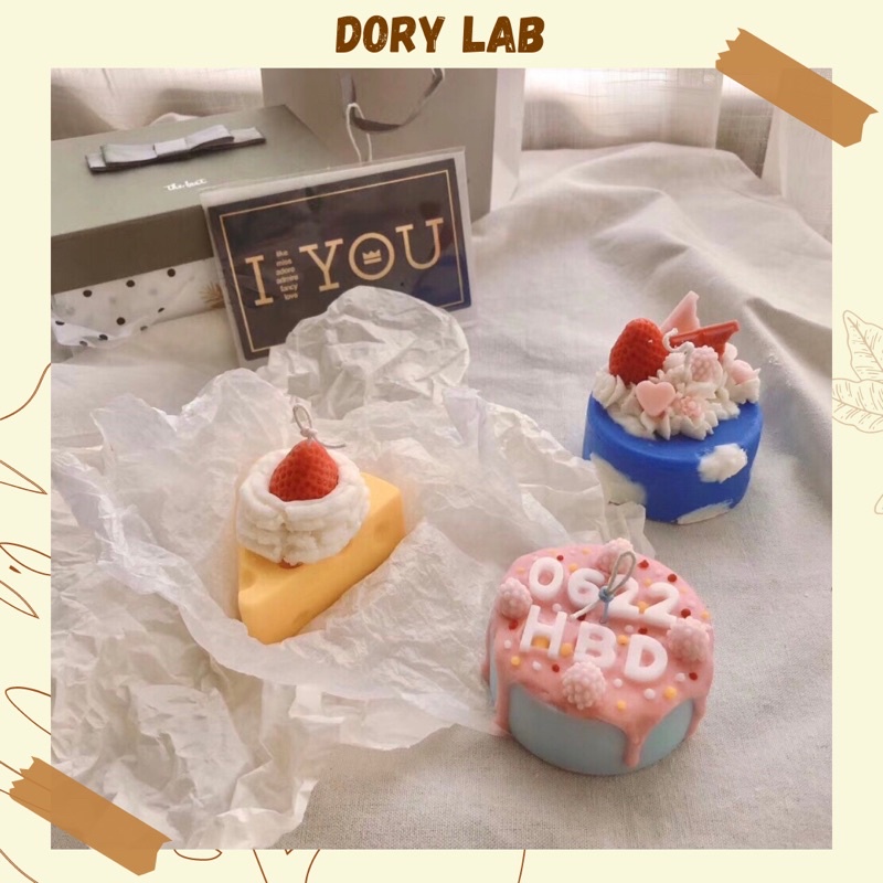 Nến Thơm Bánh Sinh Nhật Order Tên Theo Yêu Cầu, Quà Tặng Ý Nghĩa, Độc Đáo - Dory Lab