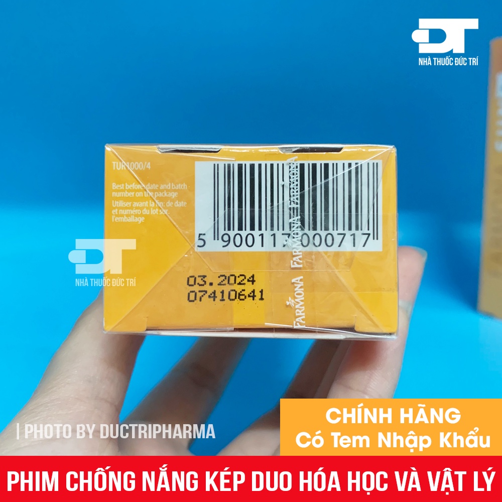 Kem Chống Nắng Farmona Sun Face Cream SPF50 Oil Free - Phim chống nắng kép Duo hóa học và vật lý bảo vệ da 50ml