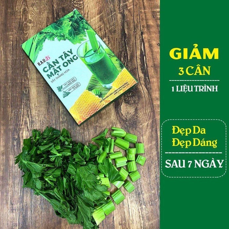 Giảm Cân Hiệu Quả Sau 7 Ngày Với Bột Cần Tây Mo ( Hộp 14 gói ) - mua 2 hộp tặng 1 bình thủy tinh | BigBuy360 - bigbuy360.vn