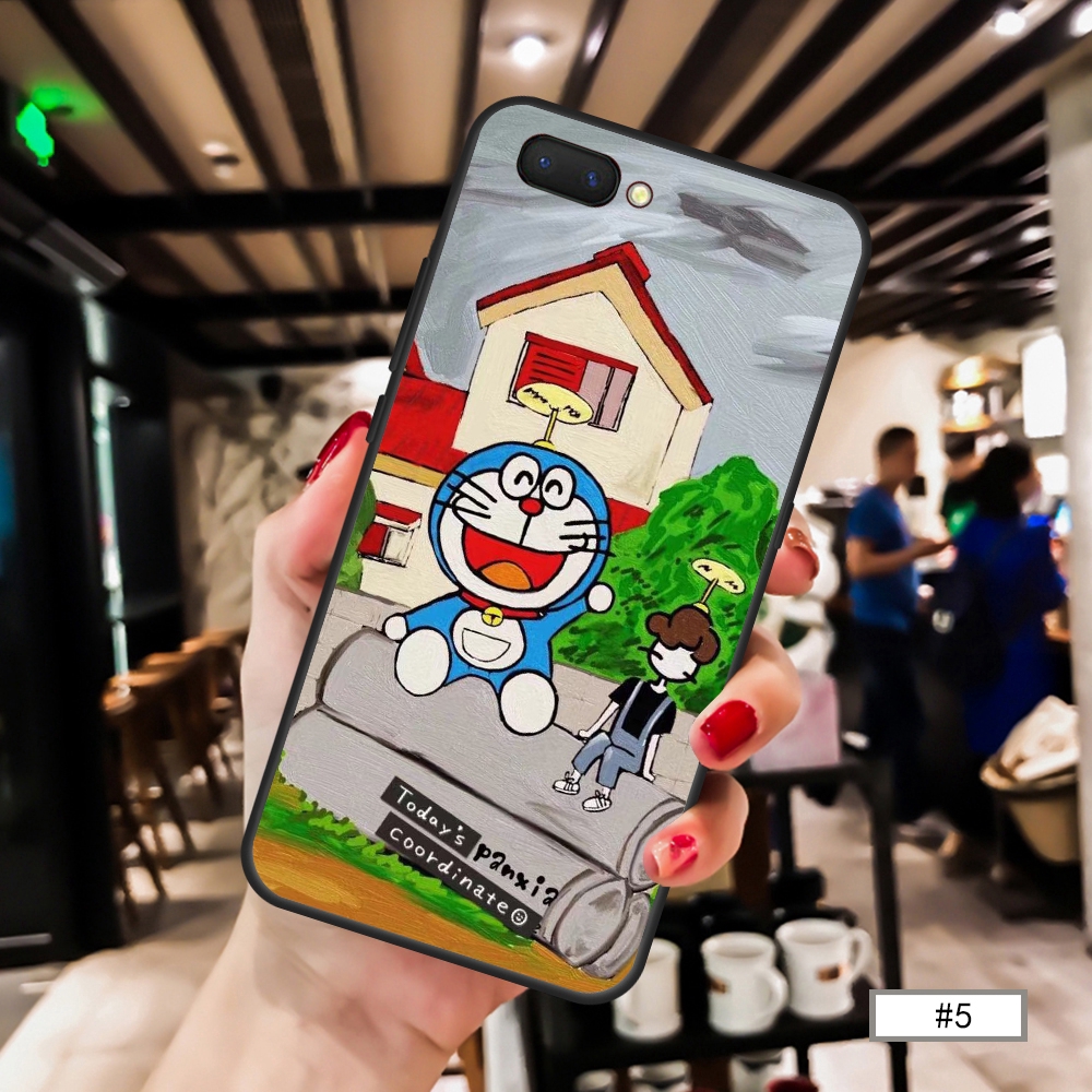 Ốp điện thoại mền hình doremon cho OPPO A3S A5S A7 A83 A1K F5 F9 F7 F5 Youth F1S F11