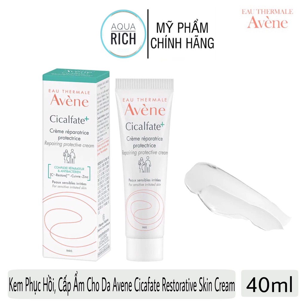 Kem Phục Hồi, Làm Lành Sẹo và Cấp Ẩm Cho Da Avene Cicalfate Restorative Skin Cream - 40ml