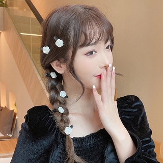 Kẹp tóc Bell Mew hoa hồng trắng mini đáng yêu TOC51