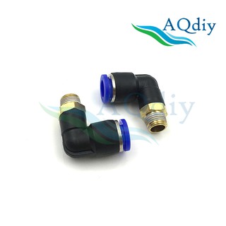 Bộ 2 chiếc co nối hơi ống phi 8, phi 10 ren 13mm
