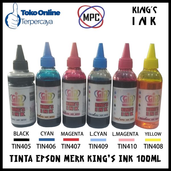 Ống Mực Epson L100 L120 L220 L360 L310 L800 L805 L1300 100ml Cho Máy In Epson