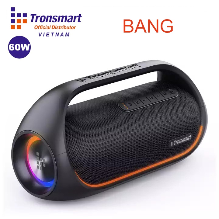 Loa Bluetooth TRONSMART BANG Công Suất 60W Sử Dụng Công Nghệ SoundPulase mạnh mẽ nhất, 15H Chơi nhạc liên tục