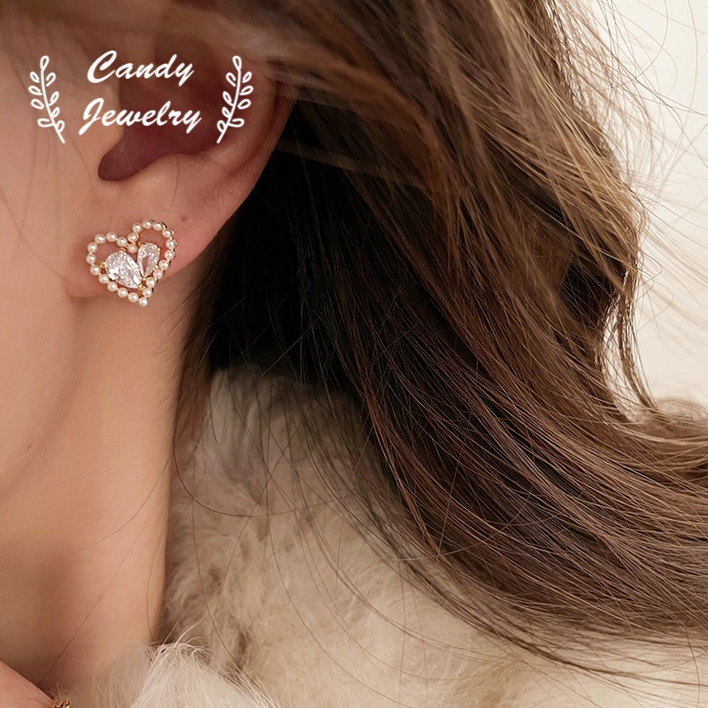 Khuyên tai MANYUE đính đá zircon sang trọng thời trang dành cho nữ