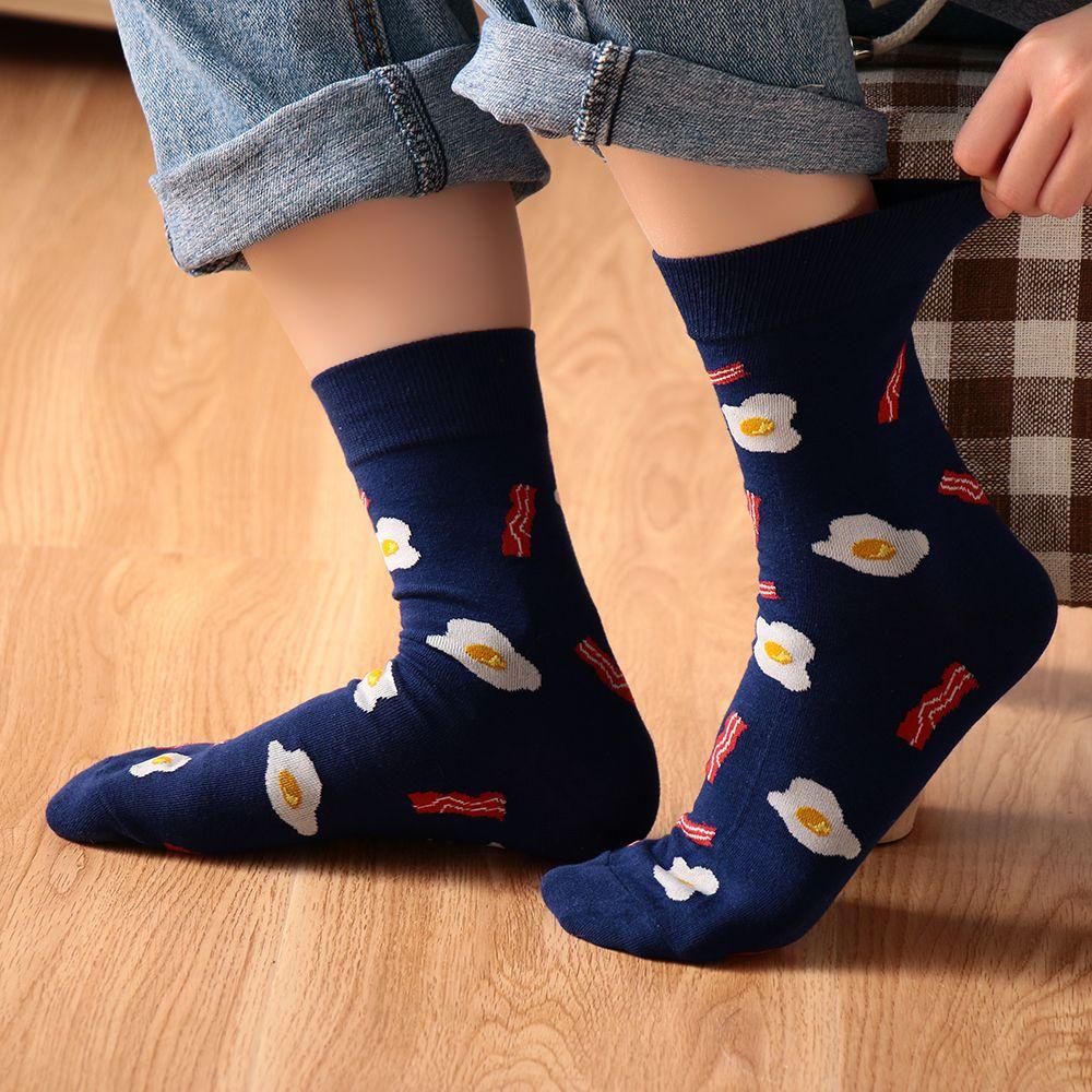 Vớ Cotton Unisex Họa Tiết Trái Cây Mới Lạ