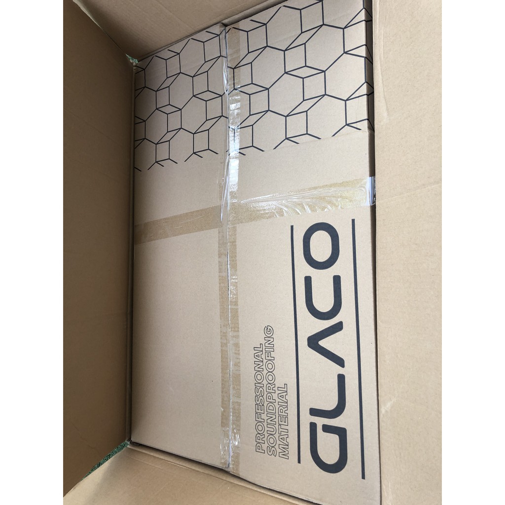 Bông tiêu âm trắng cho xe ô tô, xe hơi, GLACO thương hiệu SUPERCAR từ Nga kích thước 500 x 750 mm