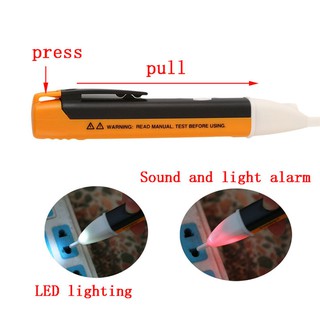 Bút thử điện điện tử xuyên tường, có đèn led thông minh IAC-D
