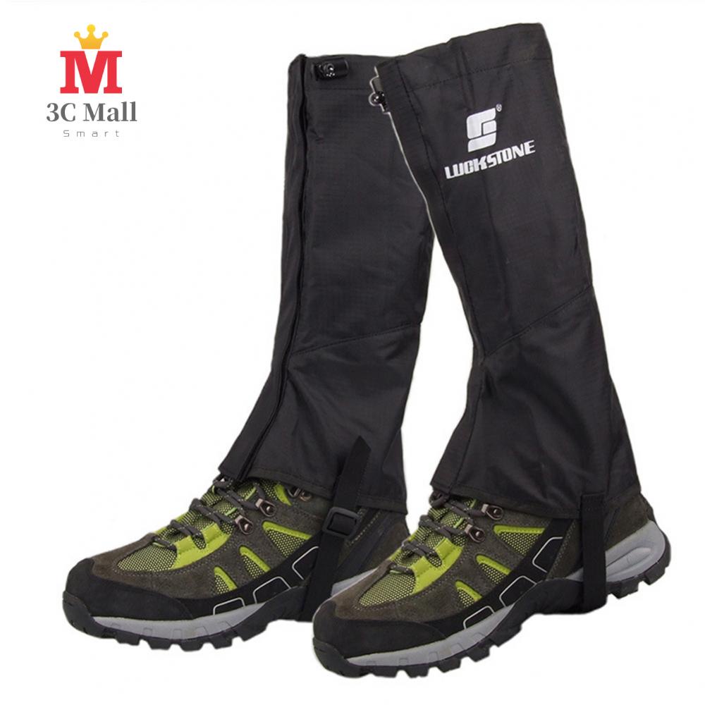 Black Outdoor Hiking Boot Gaiter Waterproof Snow Leg Legging Cover Ankle Gaiters